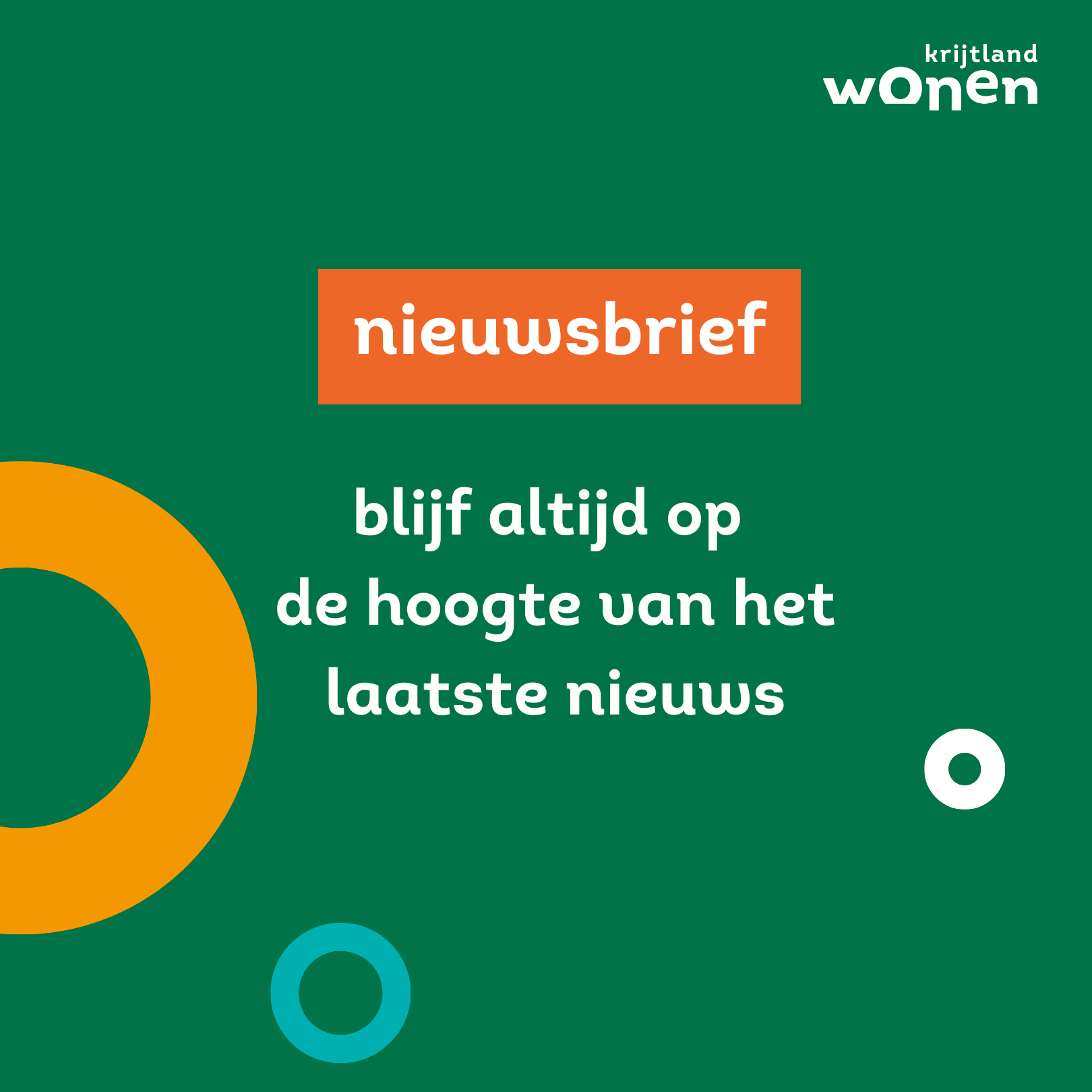Nieuwsbrief Krijtland Wonen