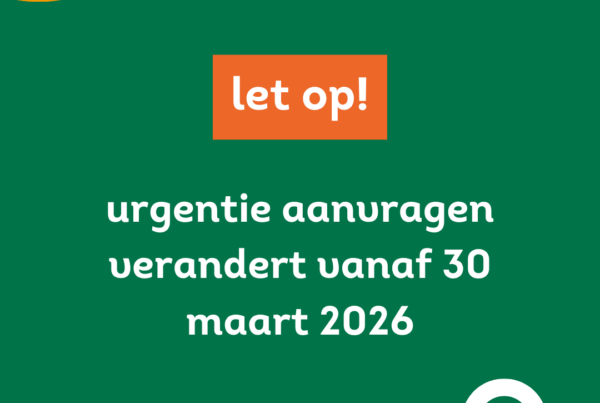 Let op! urgentie aanvragen verandert vanaf 30 maart 2026